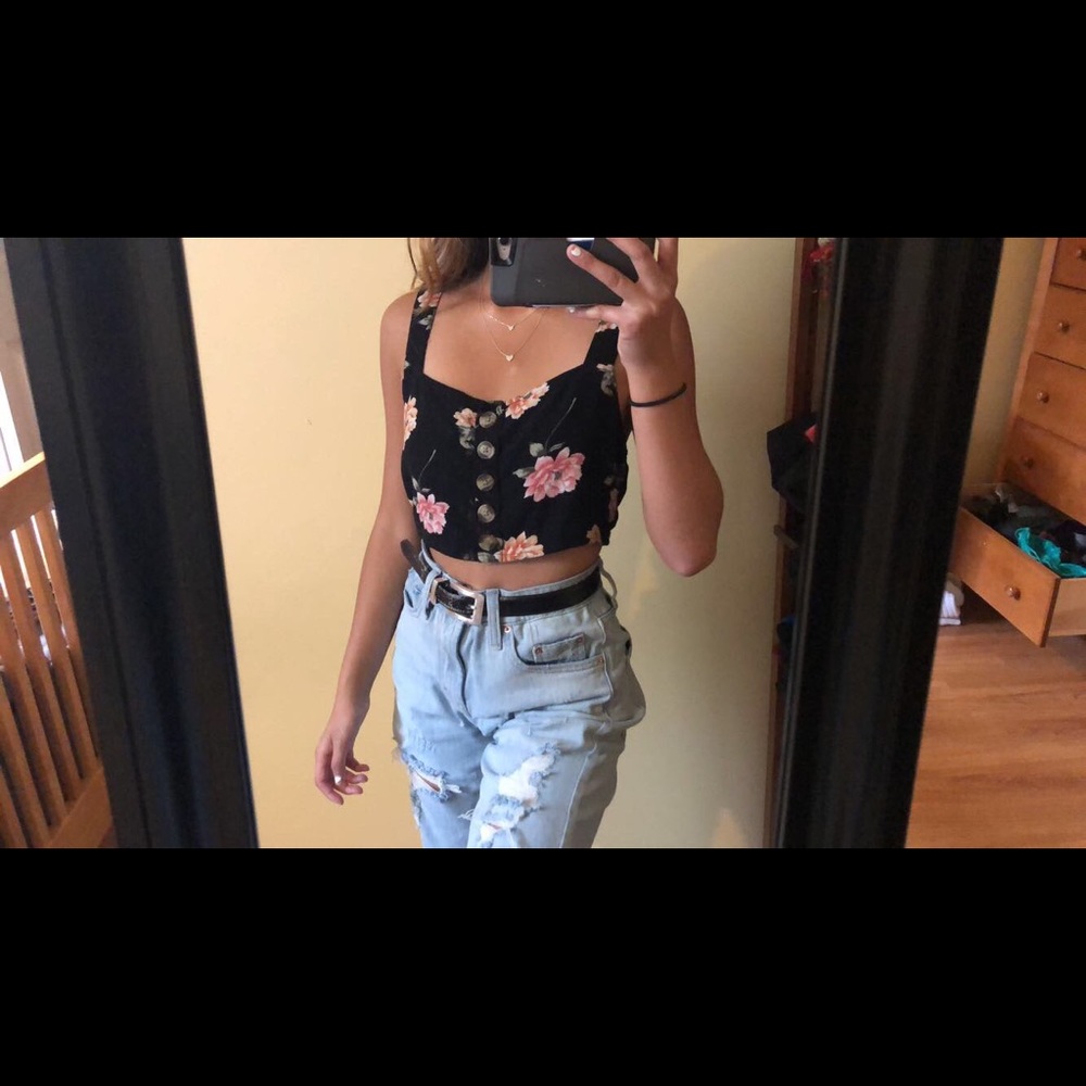American Eagle Cropped Tank Top